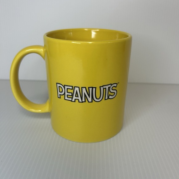 Peanuts Joy to the World Yellow Mug 4" X 3" - Picture 2 of 4